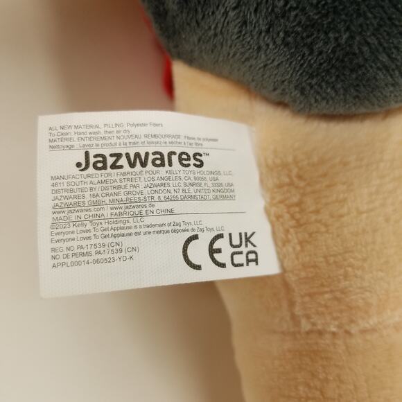 Applause Tan Multicolor Cat Kitten Plush Stuffed Animal Toy Embroidered Eyes - Picture 5 of 6